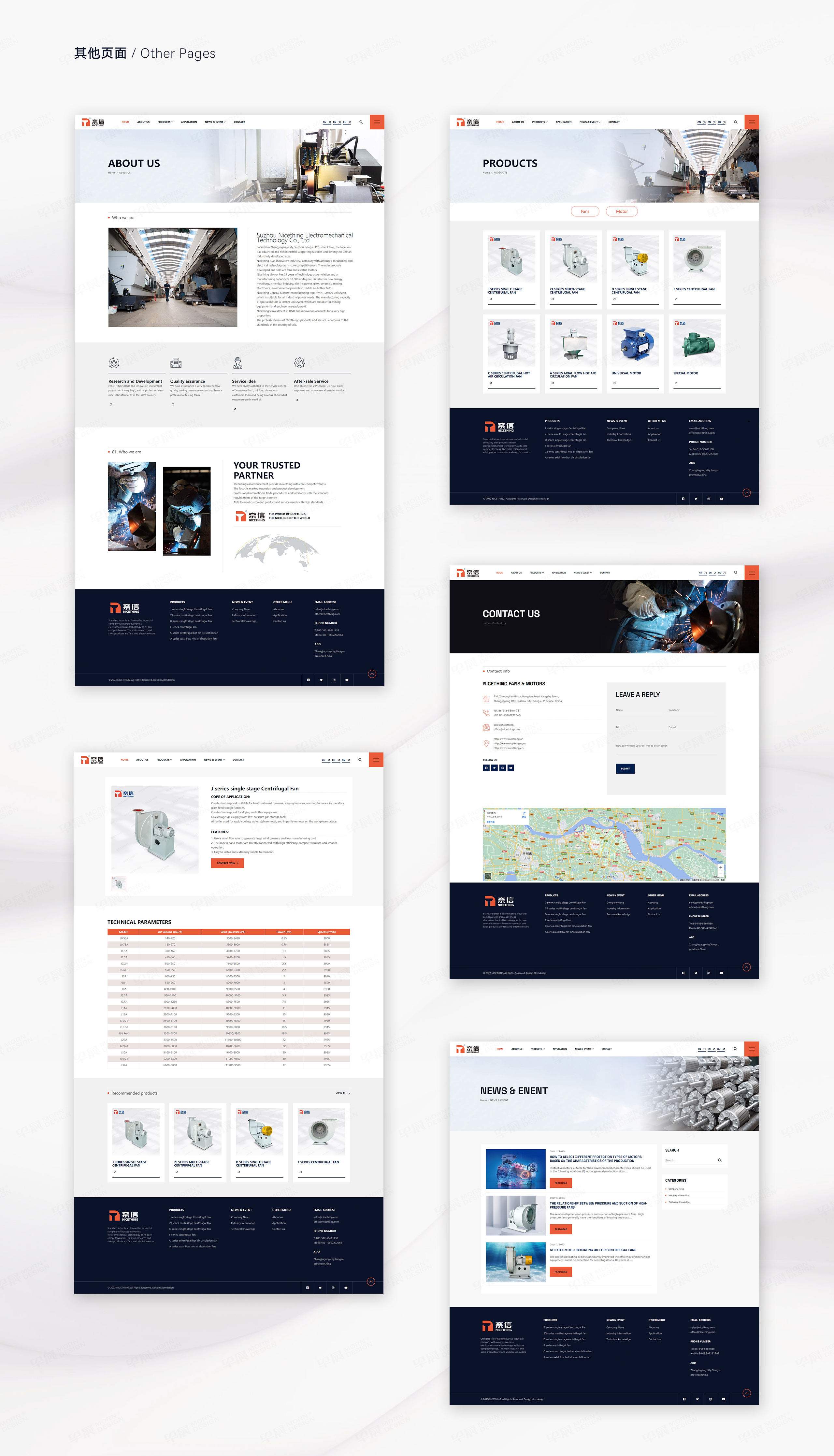 外貿獨立站設計,奈信機電Nicething,外貿網站設計,外貿企業獨立站設計,獨立網站設計,公司