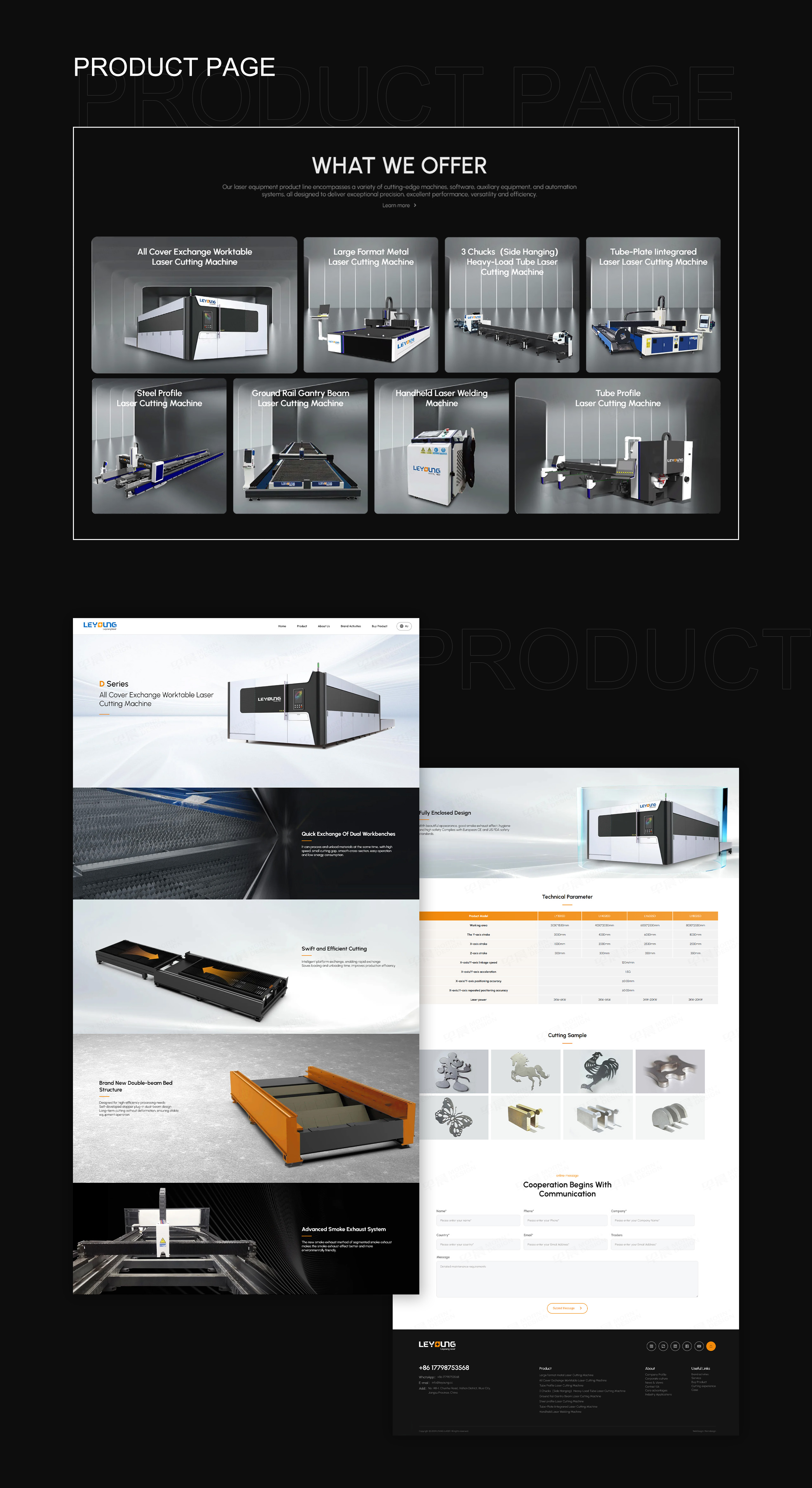 外貿獨立站設計,外貿獨立站制作,無錫力揚激光,切割機,外貿站設計,制作,公司