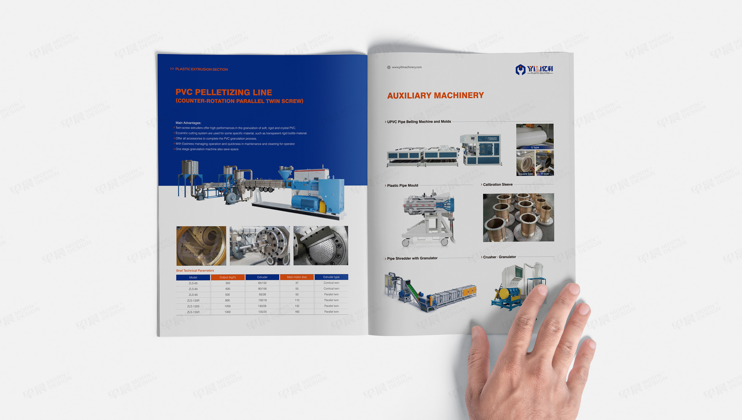 億聯塑料機械宣傳畫冊設計